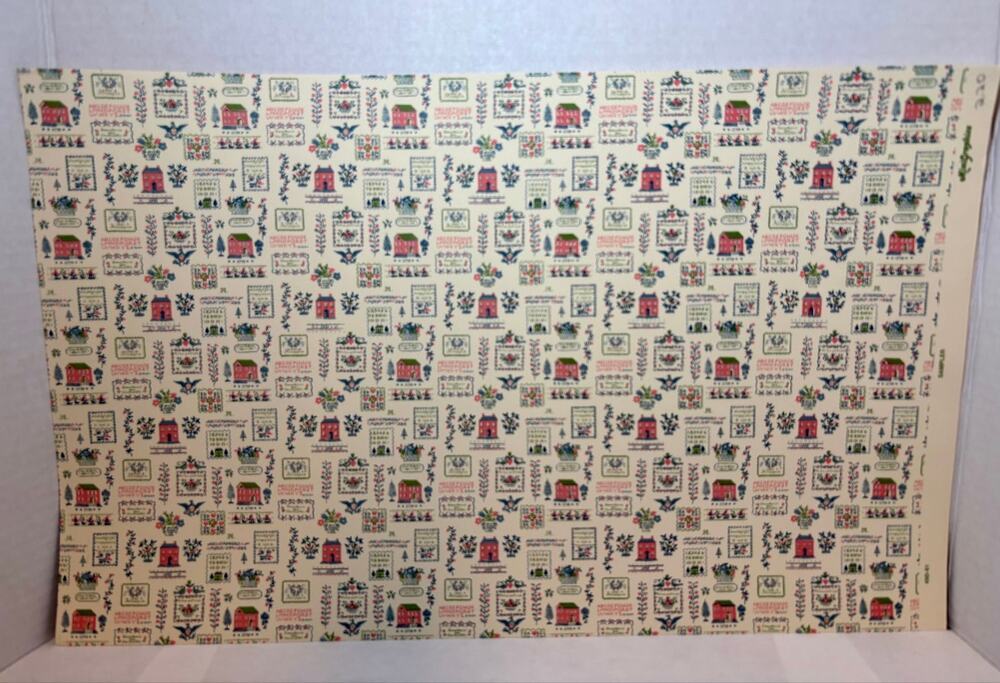 Vintage Dollhouse Miniature Wallpaper 1:12 Scale #12